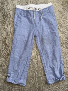 Janie and Jack Blue Pants Elastic Waist Boys 5 - Picture 1 of 11