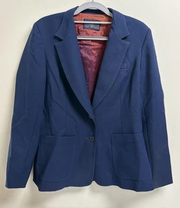 Vintage Levi Strauss & Co Women’s Blazer Navy Blue Size 12 Two Button Lined - Picture 1 of 10