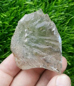 Natural Etched Smoky Quartz Crystal With Riebeckite Inclusion From Pakistan. - Picture 1 of 10