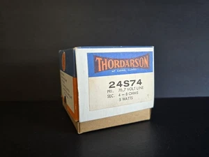 Vintage NOS THORDARSON Audio  Output Transformer 24S74 5 Watts 4-8 OHMS - Picture 1 of 15