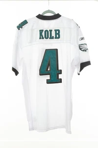 Kevin Kolb Philadelphia Eagles Football Jersey Reebok Size 52 White #4 Vintage - Picture 1 of 6