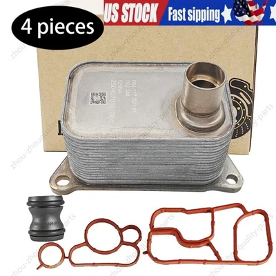 06J117021J Enfriador de aceite con juego de horquillas para Audi A4 A5 Q5 TT VW Jetta Beetle TIGUAN Foto 1 de 4