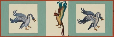 ANGELIS (*1746) nach M. (18.Jhd), Fries mit Vögeln, um 1770, KSt. Römisch - Bild 1 von 4