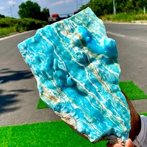 3.99LB Natural larimar/hemimorphite Gorgeous rough raw Crystal Mineral Specimen - Picture 1 of 22