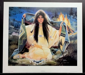 Maija Limited Edition Signed Print  “Twilight Magic” Native American Woman - Picture 1 of 3
