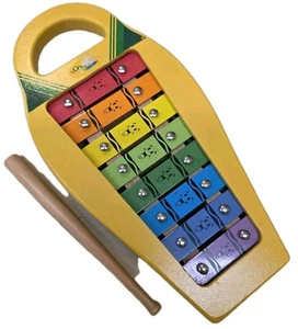Crayola Crayons Xylophone Musical Toy Wooden Tested & Working Instrument Rare - Picture 1 of 13