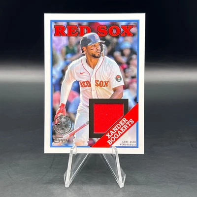 2023 Topps Series 1 - 1988 Topps Baseball Relics Xander Bogaerts #88R-XB (MEM) - Image 1 of 2