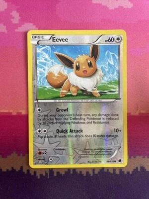 Pokemon Card Eevee Plasma Freeze Reverse Holo Common 89/116 Near Mint - Image 1 of 2