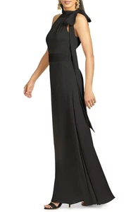 NEW SACHIN & BABI Kayla Halter GOWN DRESS $285 SIZE 10 BLACK NORDSTROM - Picture 1 of 2