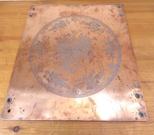 Antike Henoch Wedgwood große Kupferdruckplatte, Keramikschablone - Bild 1 von 8