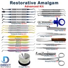 Dental Restorative Amalgam Composite Filling Instruments Dentistry Complete kit