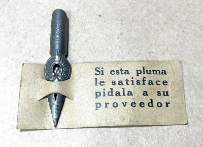 Pluma de inmersión antigua Goode & Co. Prim Rose Nº66 EF muestra de plumín, rara, Inglaterra (CM2958) Foto 1 de 2