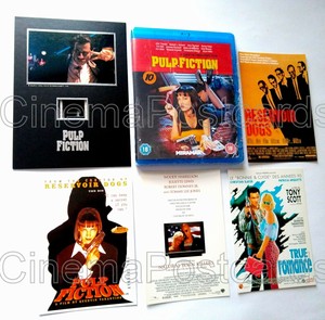 Reservoir Dogs+Natural Born K+True Romance CARDs +PULP FICTION Film Cell+Blu Ray