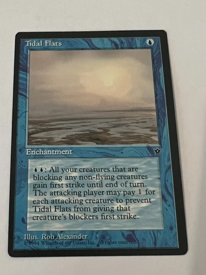 Tidal Flats, MTG Fallen Empires (1994) Common Blue Enchantment NM - Image 1 of 1
