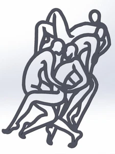 Kama Sutra 10 DXF Datei Sexpositionen CNC Industrielles Laserschneiden Plasma Nr. 2303 - Bild 1 von 17