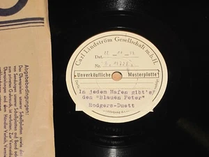 Rodgers-Duett Promo 78 / 10" Shellac - In Every Harbor / Sample Press In Mint - Picture 1 of 2