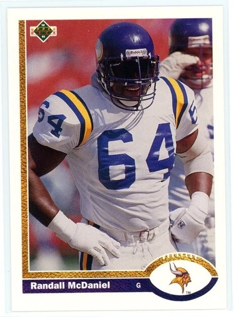 Randall McDaniel 1991 Upper Deck #421 Minnesota Vikings HOF - Image 1 of 1