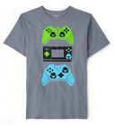 The Childrens Place Boy Video Gamer Graphic Tee-Short Sleeve-XL (14)- Grey NWT