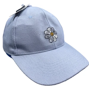 NWT Berkshire Strapback Hat Adult Adjustable Embroidered Flower Blue Cap - Picture 1 of 9