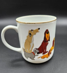 Vtg Walt Disney Productions Japan Lady and the Tramp Aristocats Coffee Mug - Picture 1 of 7