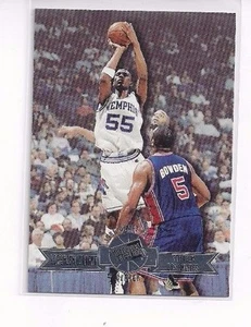 Pase de prensa 1996 baloncesto paralelo plata inserción suiza Lorenzen Wright #7 - Imagen 1 de 2