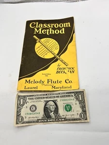 Vintage Classroom Method Melody Flute Co. by Frederick Beckman 1964 Revised Ed. - Picture 1 of 3