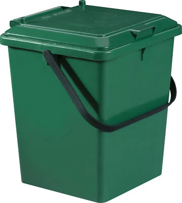 Garantia Bio-Eimer 8 Liter Bio-Mülleimer LxBxH 20x24x30 cm Klapp-Deckel Eimer - Bild 1 von 3