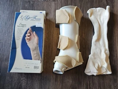 NUEVO EN CAJA Ortopedia Forma Suave Elegante Soporte Mediano DERECHA Muñeca y Duro PULSERA Y Tela  Foto 1 de 4