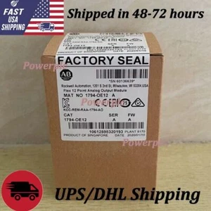 New AB 1794-OE12 SER A Flex 12 Point Analog Output Module AB 1794OE12 - Afbeelding 1 van 1