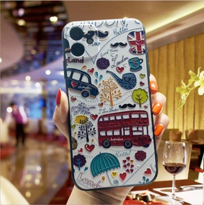 3D London Paris Soft Cat City Rubber Case Cover For Huawei P20 P30 P40 Lite/Pro - Picture 1 of 5