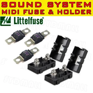 3PCS MIDI BOLT FUSES 200AMP + 2 HOLDERS FOR DUAL BATTERY AND MEGA SOUND SYSTEM - Bild 1 von 4