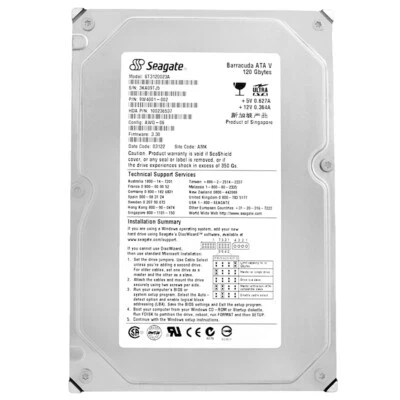 Hard Drive Seagate ST3120023A 120GB 7200Rpm 2Mb Cache ATA-100 3.5'' Inch - Image 1 of 4