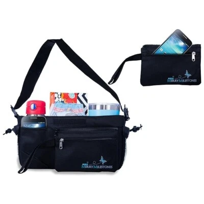 Stroller Organizer Bag with Detachable Wristlet & X-Large Insulated Cup Holder - Image 1 of 4