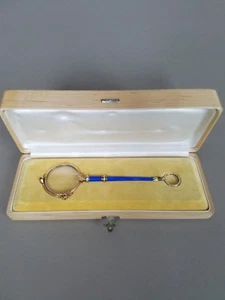 Russia Faberge Gold Enamel Lorgnette Henrik Wigstrom - Picture 1 of 10