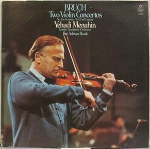 BRUCH Violin Concertos Nos. 1 & 2 LP Yehudi Menuhin; London Symphony Orch, Boult - Picture 1 of 1