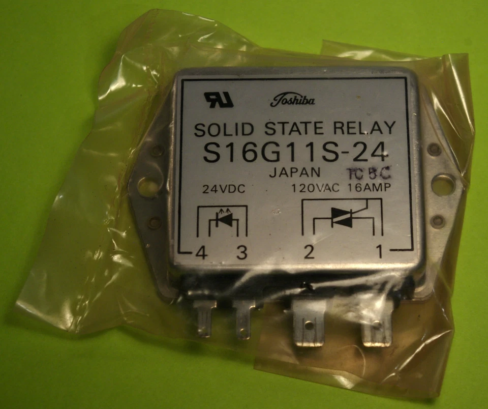 Relé de estado sólido Toshiba S16G11S-2 120 VCA 16A salida entrada 24 VCC  Foto 1 de 1