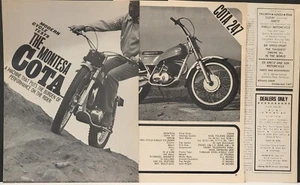 1971 Montesa Cota 247  4pg test  Print article With specs - Picture 1 of 1