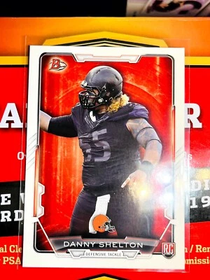 2015 Topps Bowman Football Danny Shelton Rookie Card #12 Cleveland Browns VV919 - Image 1 of 2