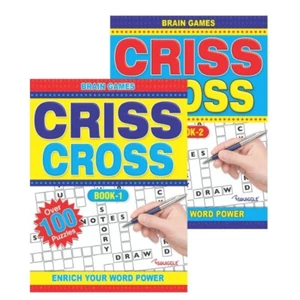 Criss Cross Book Puzzle Books A4 Quiz Puzzle Adult. - Picture 1 of 1