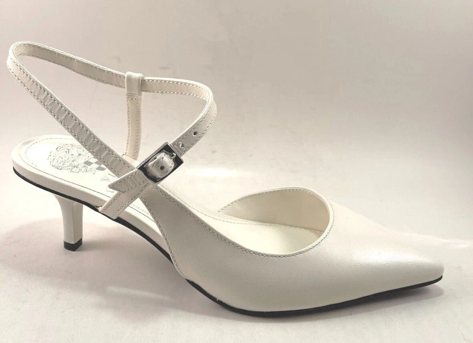 Vince Camuto Riccou Cuero Gatito Tacón Punta Cordones Elige Talla/Color Foto 1 de 1