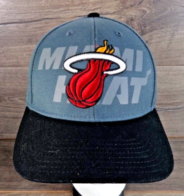 Miami Heat NBA Adidas Embroidered Wool Blend Cap Snap Back Hat - Image 1 of 4