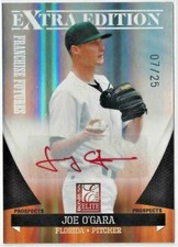 2011 Elite Extra Edition Franchise Futures Red Ink Auto #162 Joe O'Gara /25
