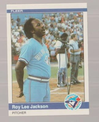 1984 Fleer Roy Lee Jackson Toronto Blue Jays #158 Near Mint or Better - Image 1 of 2