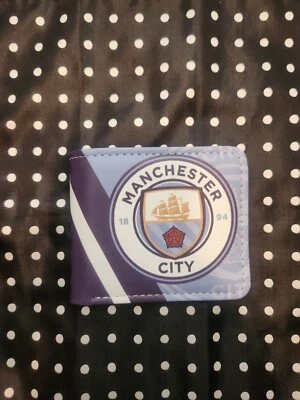 Manchester City Soccer Football Futbol PU Leather Bifold Wallet - Image 1 of 3