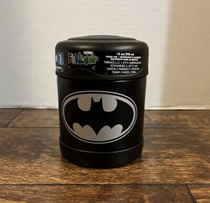 Batman Black Thermos Funtainer Stainless Steel Insulated Food Jar 10 oz - Picture 1 of 4