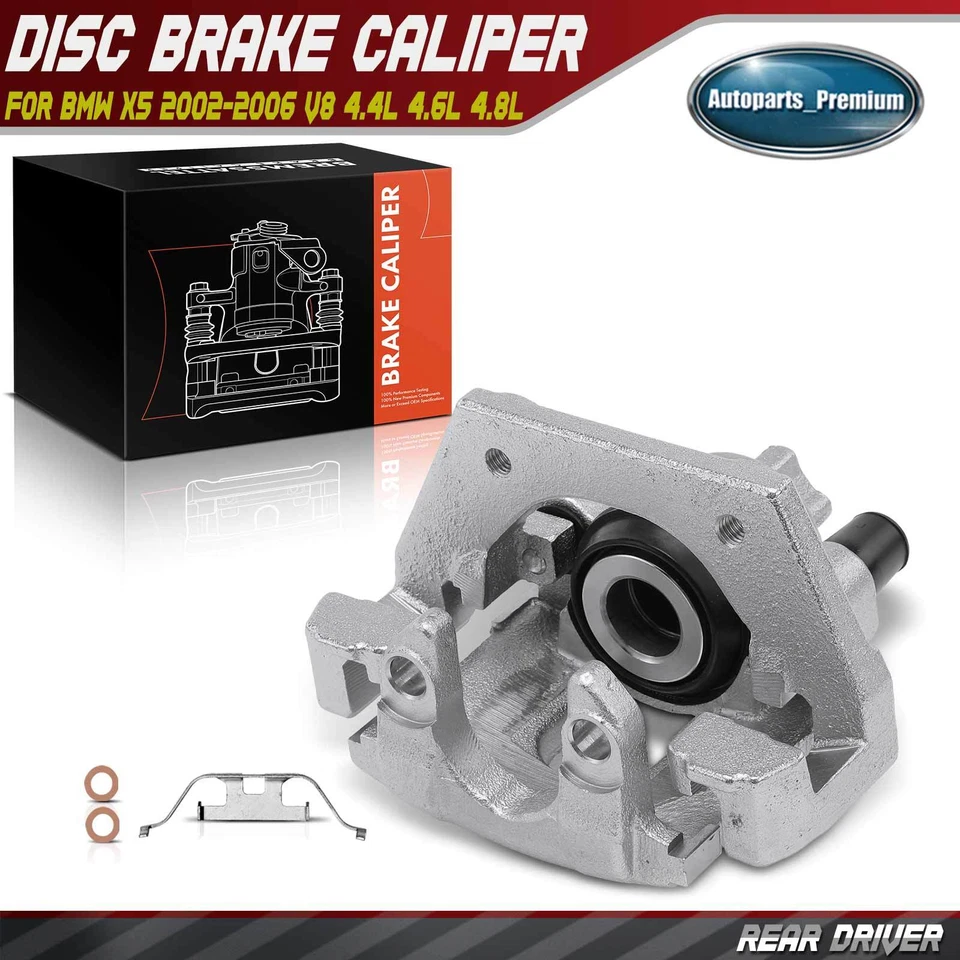 Pinza de freno trasera del lado del conductor con soporte para BMW X5 2002-2006 4,4 L 4,6 L 4,8 L Foto 1 de 4