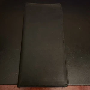 Sedona Soft Leather Large Passport Holder ID Travel Organizer Wallet Black - Picture 1 of 7