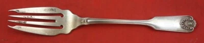 Fiddle Shell By Frank Smith Sterling Silver Fish Fork Flat Handle 6 7/8" - Image 1 of 2