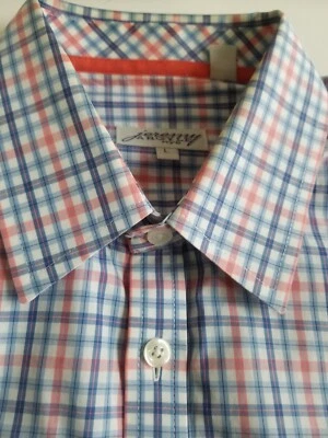 Camisa masculina Jeremy Argyle NYC manga longa multi xadrez botão para cima tamanho grande - Imagem 1 de 4