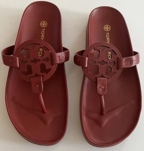 Tory Burch Miller Cloud Sandal Red Women's size 7.5 or 8 NEW - Picture 1 of 4